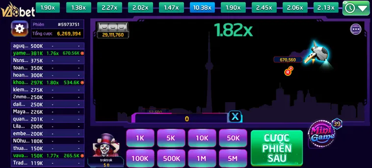 Trải Nghiệm Đỉnh Cao Game Nhanh Aviator Tại VaoBet Với Tỷ Lệ Thắng Khủng
