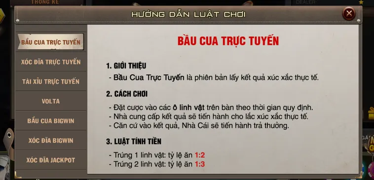Bầu Cua Live Tại VaoBet Đỉnh Cao Trò Chơi Dân Gian Đẳng Cấp