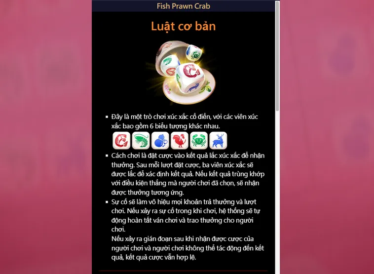 Fish Prawn Crab Live Tại VaoBet Đỉnh Cao Giải Trí Đẳng Cấp Nhất