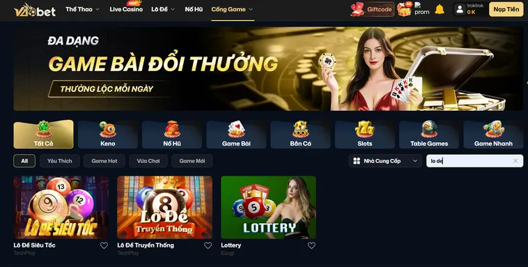 Lô Đề VaoBet Khám Phá Thế Giới Chốt Số Đỉnh Cao Với Tỷ Lệ Thưởng Lớn