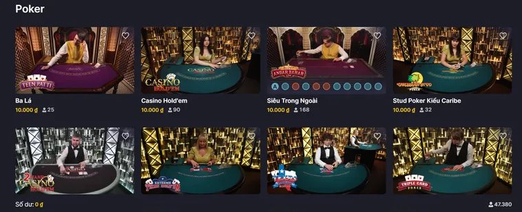 Trải Nghiệm Đỉnh Cao Poker Tại VaoBet Với Tỷ Lệ Thắng Cực Khủng