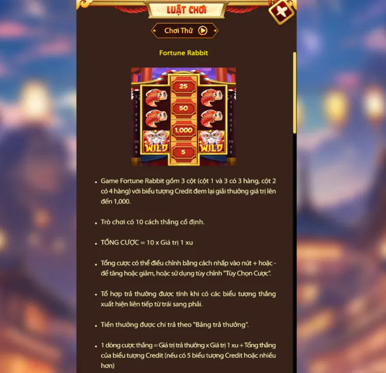 Nổ Hũ Fortune Rabbit Tại VaoBet Hành Trình Săn Tiền Thưởng Tài Lộc Khủng