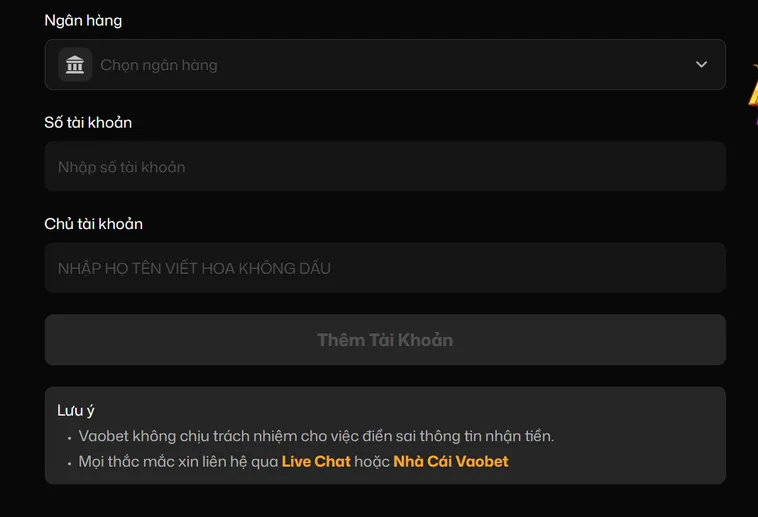 Hướng Dẫn Rút Tiền VaoBet Tốc Độ Cao Cho Người Chơi Thắng Lớn