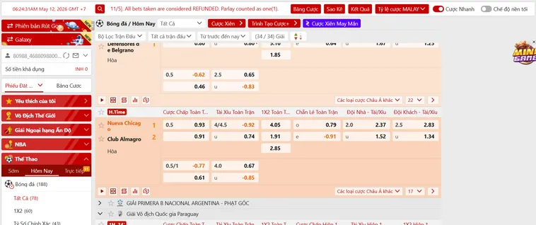 Thể Thao SABA Sports Tại VaoBet Thiên Đường Cá Cược Đỉnh Cao