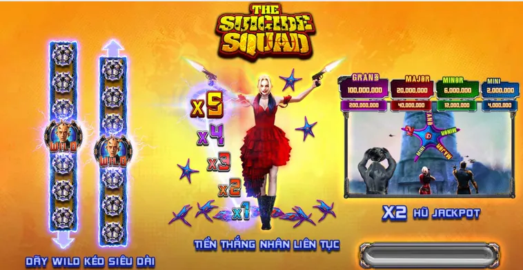 Slot Game Suicide Squad Tại VaoBet Trải Nghiệm Săn Thưởng Cực Phẩm Đỉnh Cao