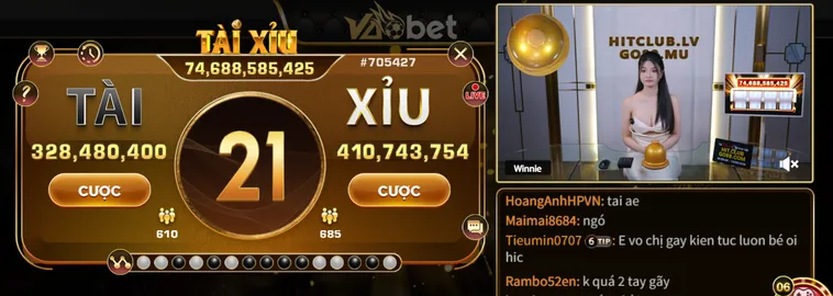 Tài Xỉu Live Tại VaoBet Trải Nghiệm Đỉnh Cao Với Hệ Thống Dealer Chuyên Nghiệp