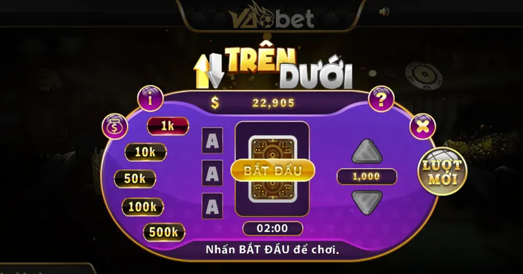 Khám Phá Siêu Phẩm Game Nhanh Trên Dưới Tại VaoBet Với Tỷ Lệ Thắng Khủng